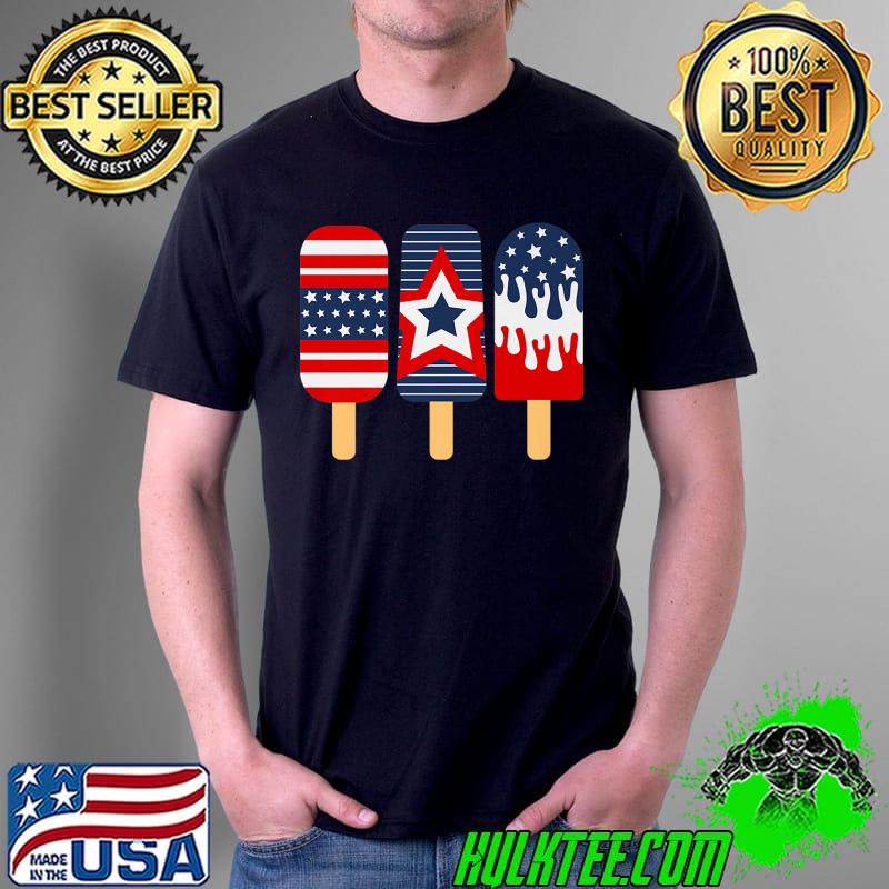 American Popsicles Red White And Blue T-Shirt