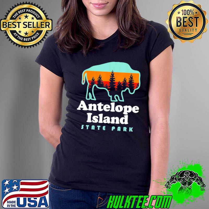 Antelope island state park bison great salt lake Utah clacssic s Ladies Tee Antelope island state park bison great salt lake Utah clacssic s Ladies Tee