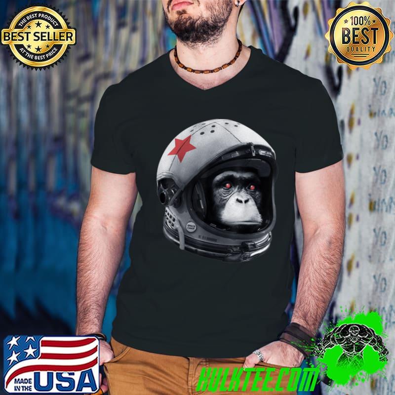 Astro Chimp Astronaut Space Galaxy Helmet Monkey Chimpanzee T-Shirt