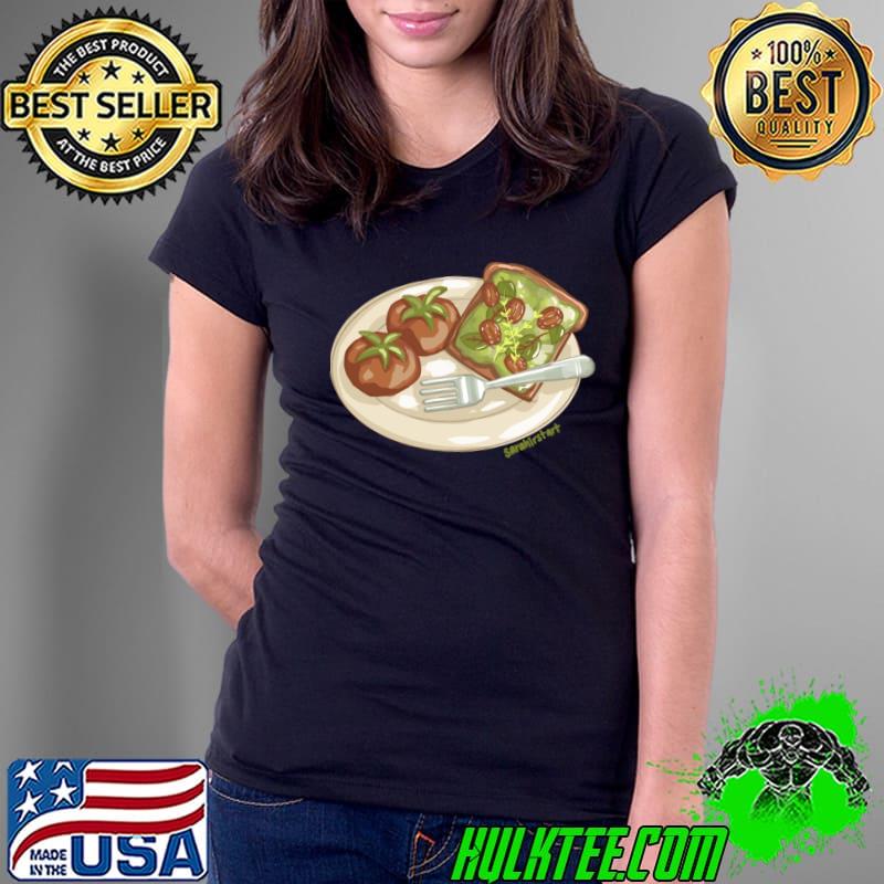 Avocado Toast Sarahirst Art T-Shirt Ladies Tee Avocado Toast Sarahirst Art T-Shirt Ladies Tee