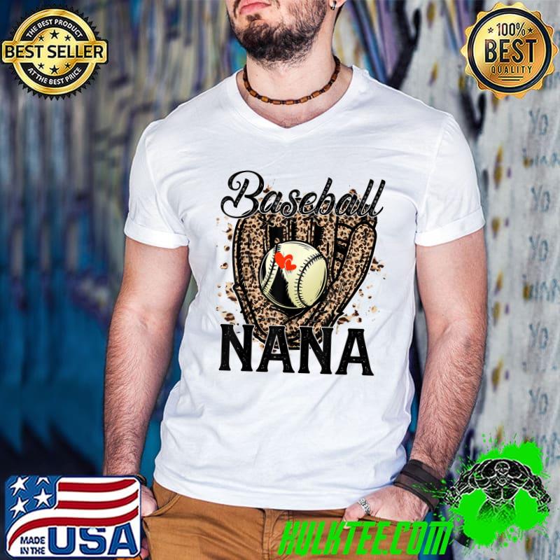 Baseball Nana Leopard T-Shirt Baseball Nana Leopard T-Shirt