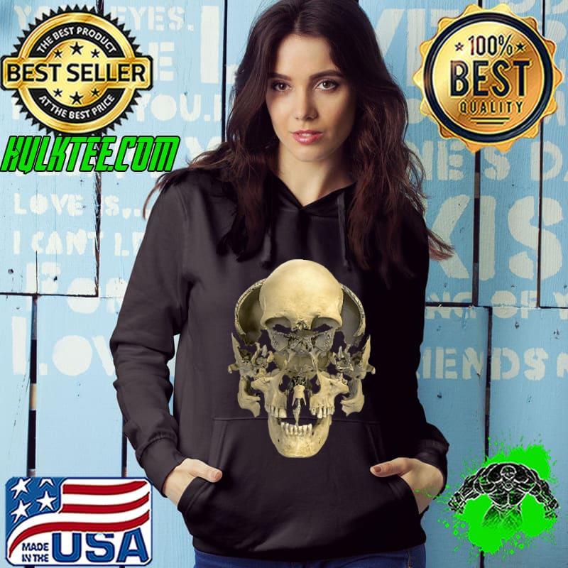Beauchene Exploded Skull Goth T-Shirt Hoodie Beauchene Exploded Skull Goth T-Shirt Hoodie