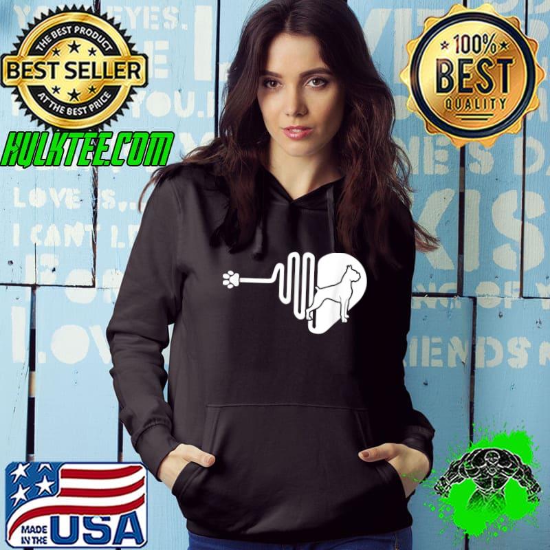 Boxer Dog Paw Heartbeat Pet Owner Veterinarian T-Shirt Hoodie Boxer Dog Paw Heartbeat Pet Owner Veterinarian T-Shirt Hoodie
