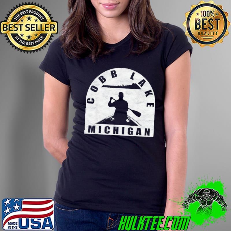 Cobb lake canoeing Michigan classic s Ladies Tee Cobb lake canoeing Michigan classic s Ladies Tee