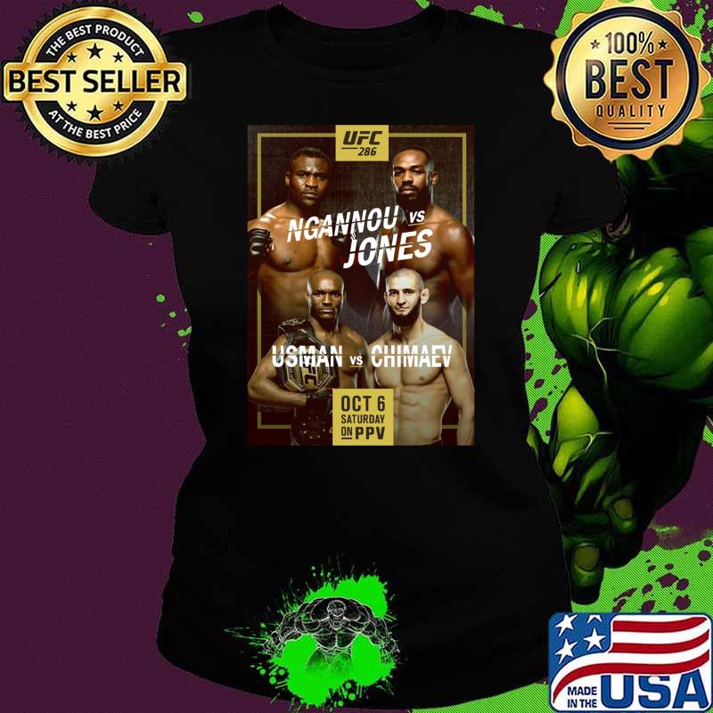 Dream UFC Fight Card Ngannou vs Jones T-Shirt Ladies tee Dream UFC Fight Card Ngannou vs Jones T-Shirt Ladies tee