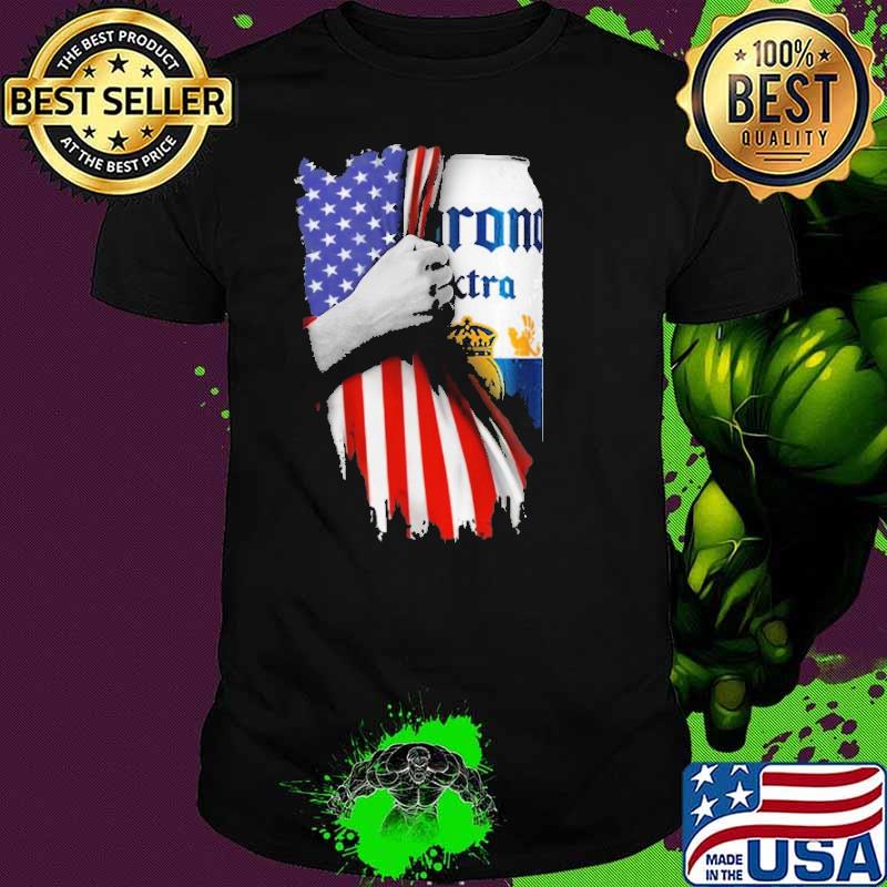 Drinking American Flag Corona Beer Shirt