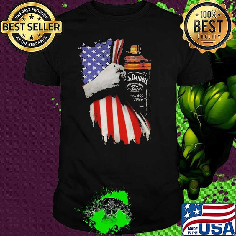 Drinking American Flag Jack Daniel's Shirt