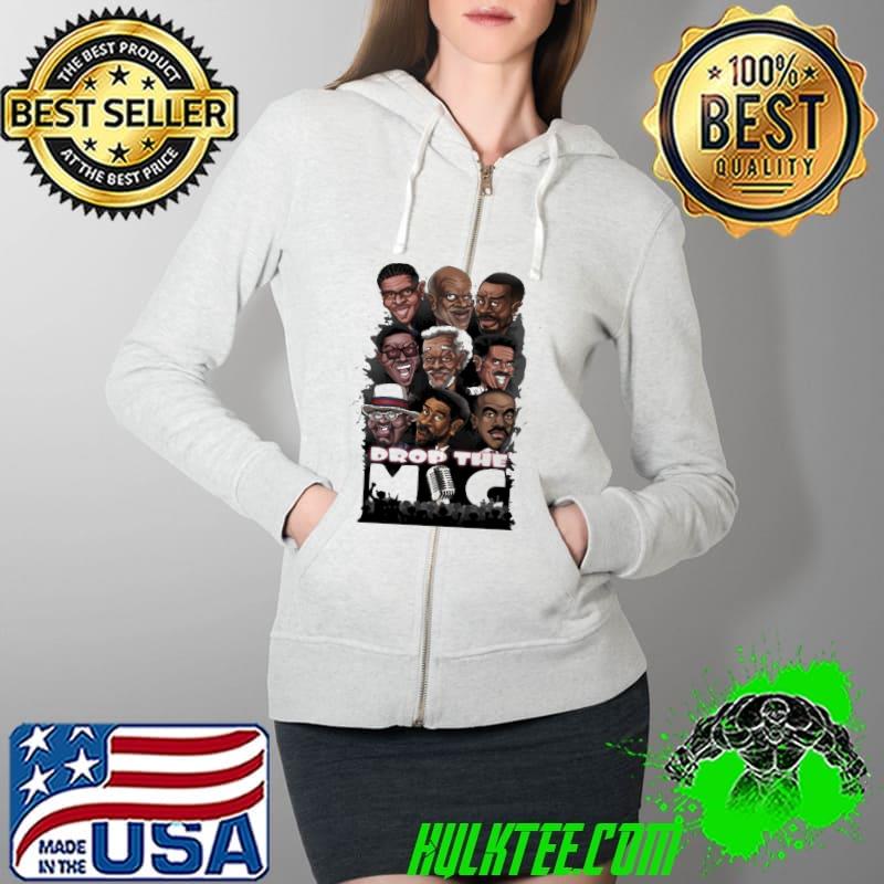 Drop The Mic Shirt Full Zip Hooded Drop The Mic Shirt Full Zip Hooded