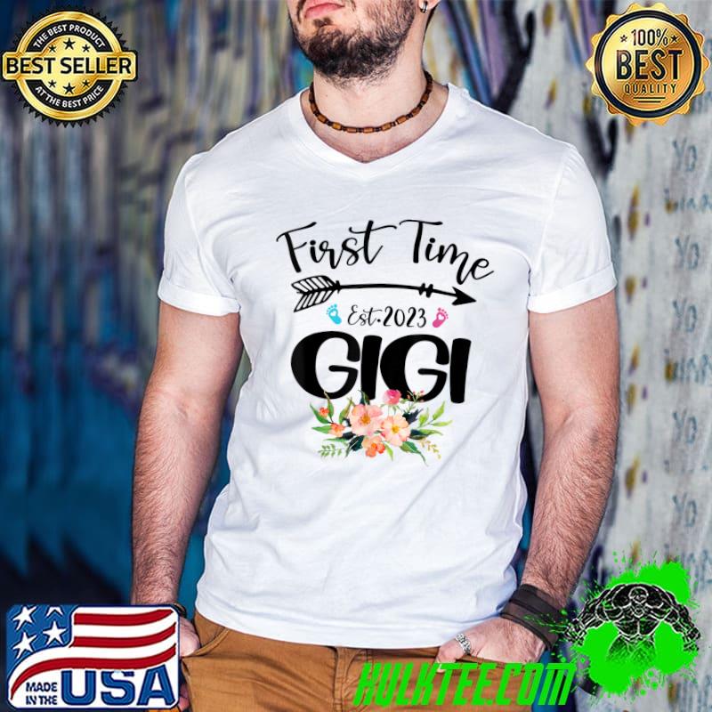 First Time Gigi Est. 2023 Promoted Flower T-Shirt