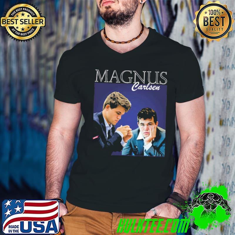 Fivetime world chess champion magnus carlen vintage shirt