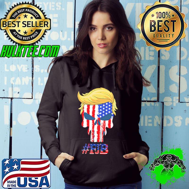 Fjb American flag skull pro America fuck Biden s Hoodie Fjb American flag skull pro America fuck Biden s Hoodie