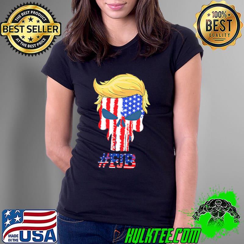 Fjb American flag skull pro America fuck Biden s Ladies Tee Fjb American flag skull pro America fuck Biden s Ladies Tee