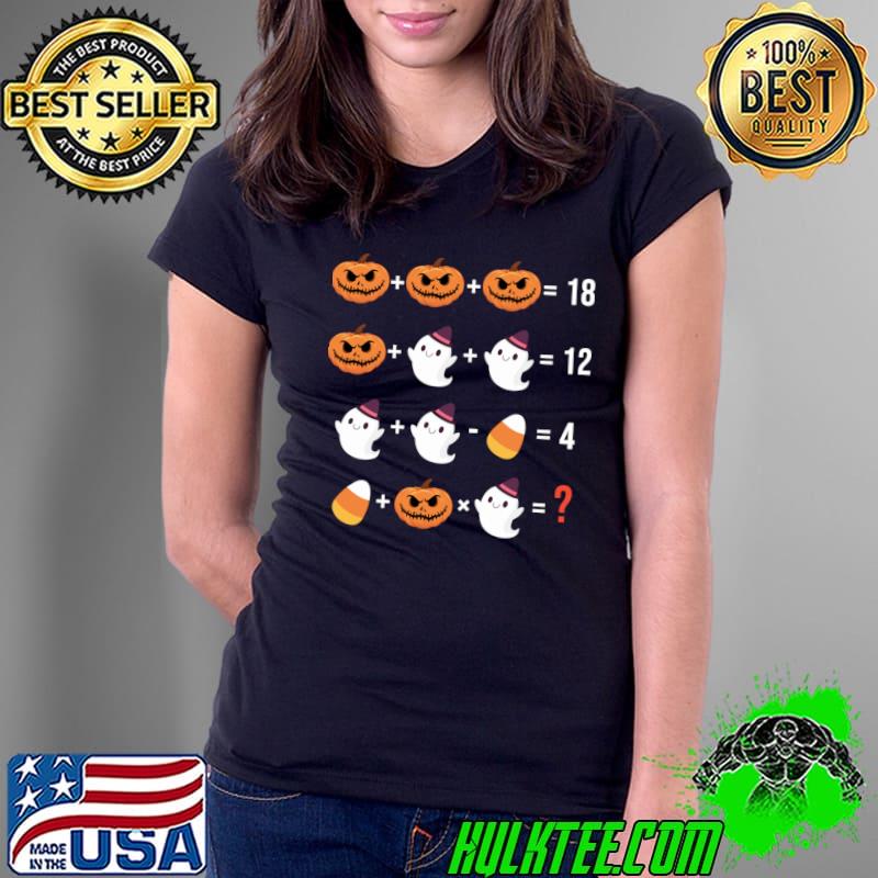 Halloween Costume Order Of Operations Quiz Math Pumpkin Boos T-Shirt Ladies Tee Halloween Costume Order Of Operations Quiz Math Pumpkin Boos T-Shirt Ladies Tee
