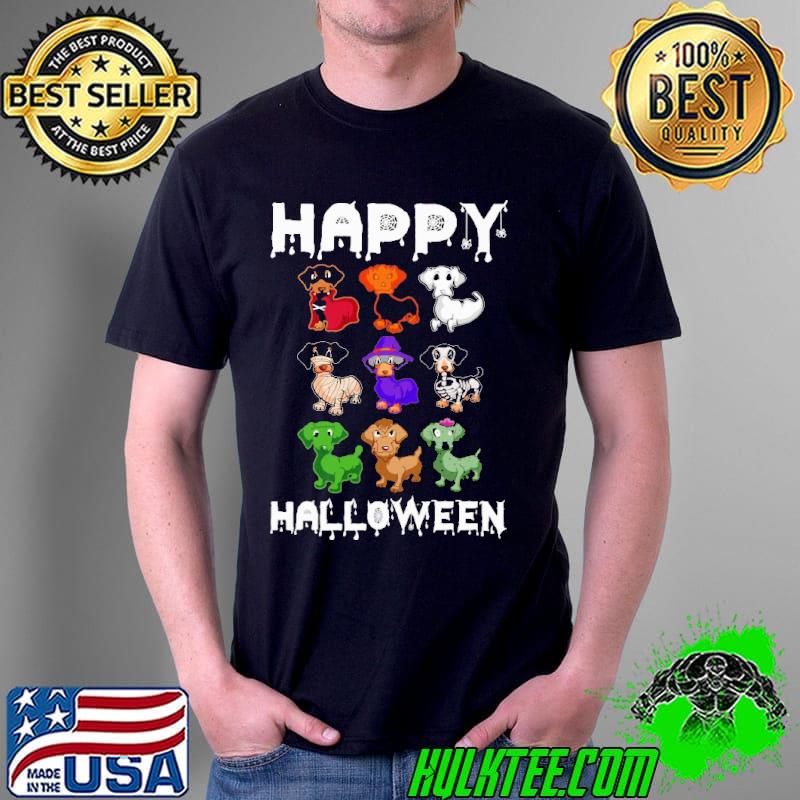 Happy Dachshund Halloween Shirt