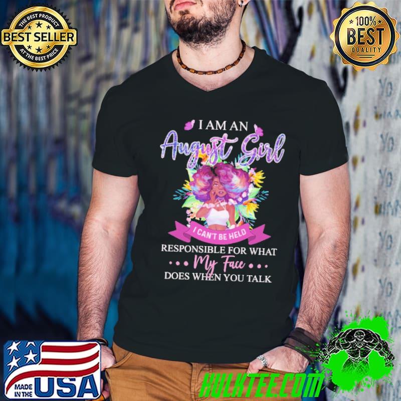 I Am An August Girl I Can't Be Held Shirt Guys V Neck I Am An August Girl I Can't Be Held Shirt Guys V Neck