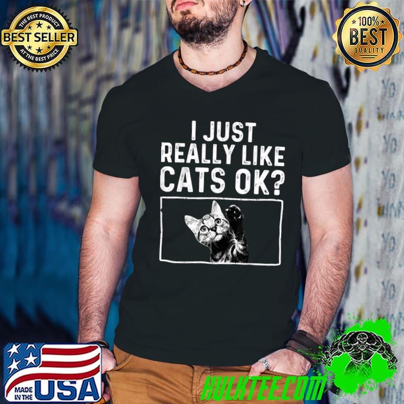 I Just Really Like Cats Ok Kitten Pet T-Shirt