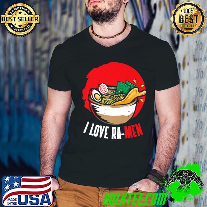 I Love Ramen Japan Food T-Shirt Guys V Neck I Love Ramen Japan Food T-Shirt Guys V Neck