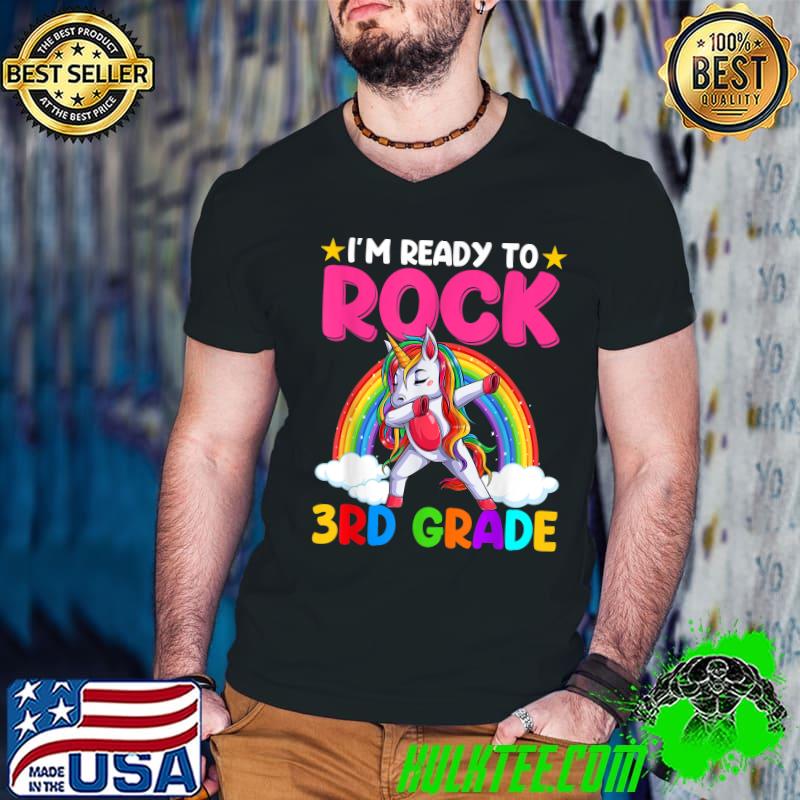 I'm Ready To Rock 3rd Grade Unicorn Back To School T-Shirt