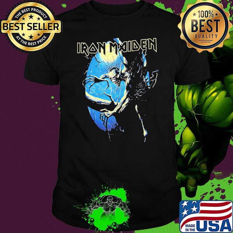 Iron Maiden Fear Of The Dark Oval Eddie Moon Shirt