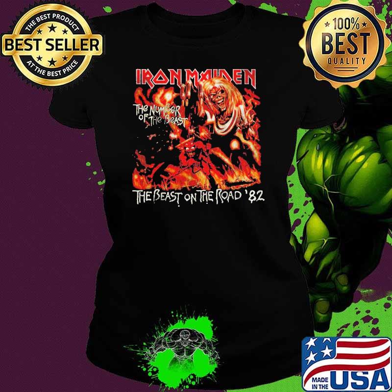 Iron Maiden Number Of The Beast The Beast On The Road Shirt Ladies tee Iron Maiden Number Of The Beast The Beast On The Road Shirt Ladies tee