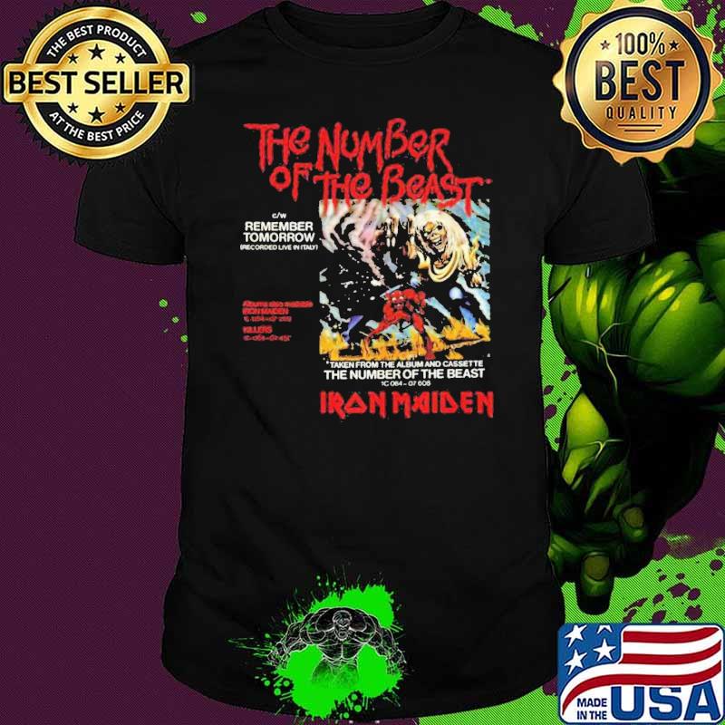 Iron Maiden Number Of The Beast Vinyl Promo Shirt