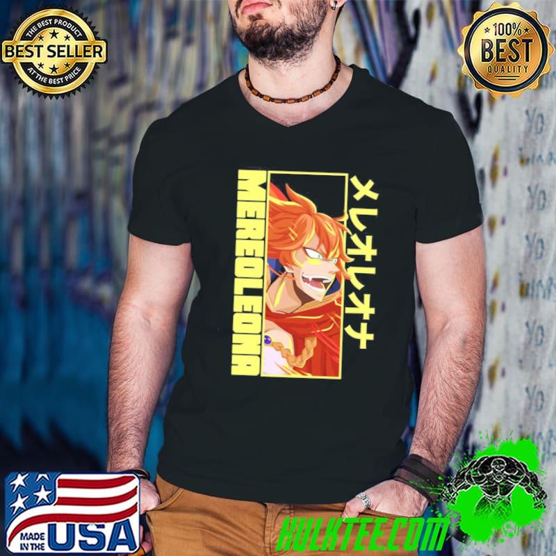 Japanese anime mereoleona vermillion black clover art shirt