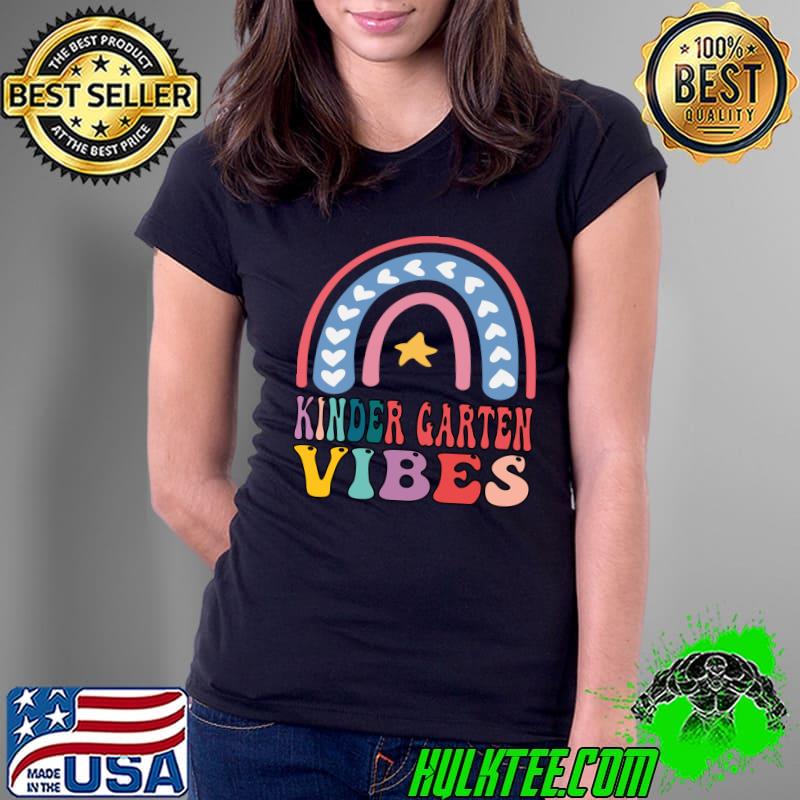 Kindergarten Vibes Rainbow T-Shirt Ladies Tee Kindergarten Vibes Rainbow T-Shirt Ladies Tee
