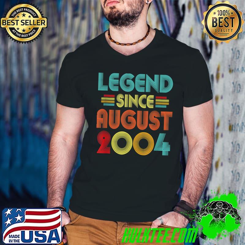 Legend Since August 2004 18 Yrs old 18th Birthday Vintage T-Shirt