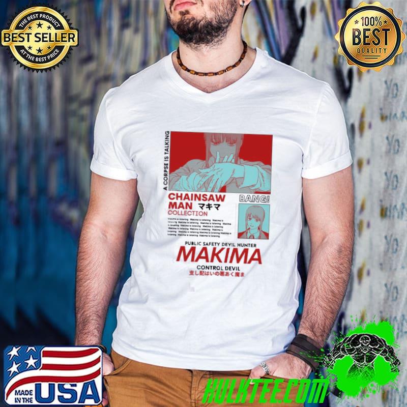 Makima red chainsaw man graphic shirt