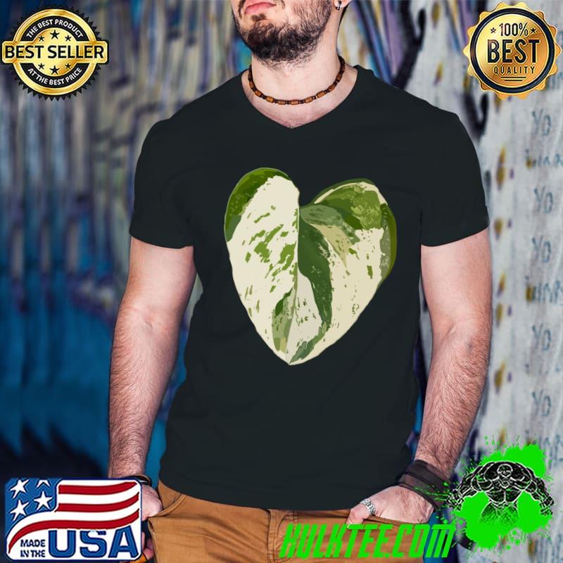 Marble Queen Pothos Leaf T-Shirt