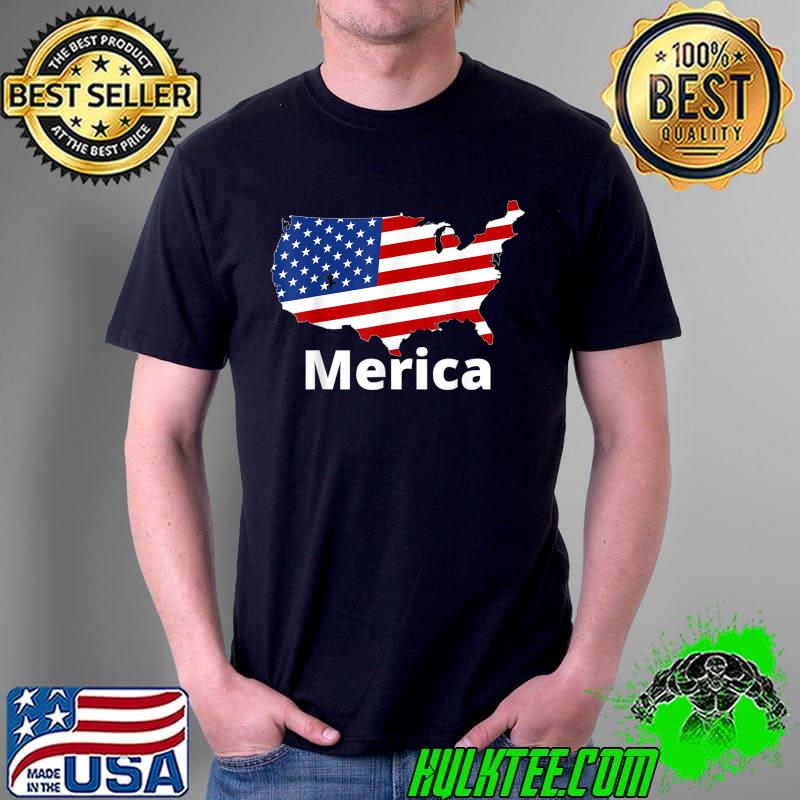 Merica USA Flag 4th of July America T-Shirt