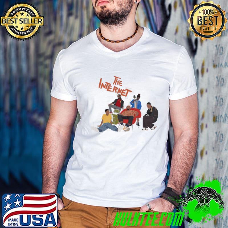 Minimal the internet band design unsex shirt