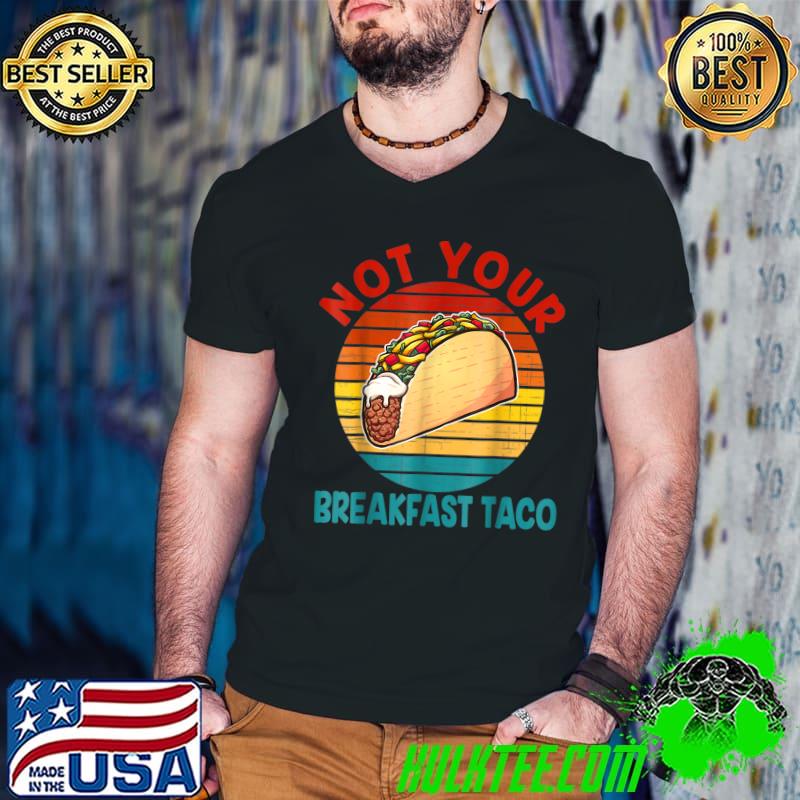 Not Your Breakfast Taco Vintage America T-Shirt Guys V Neck Not Your Breakfast Taco Vintage America T-Shirt Guys V Neck