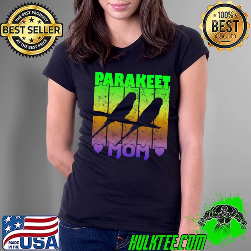 Parakeet mom vintage T-Shirt Ladies Tee Parakeet mom vintage T-Shirt Ladies Tee