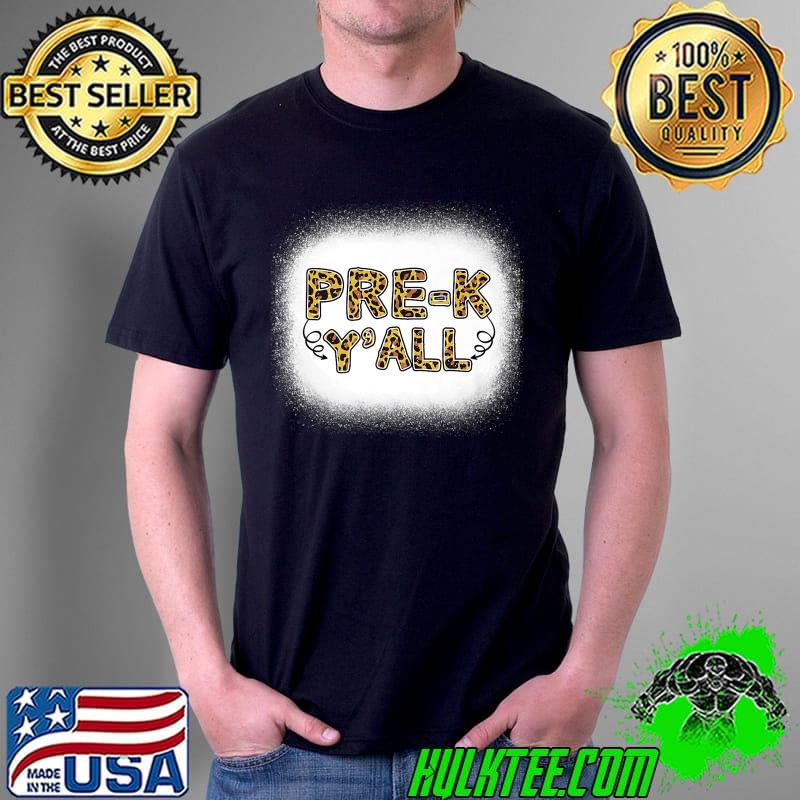 Pre-K Y'all Leopard Back To School Preschool T-Shirt