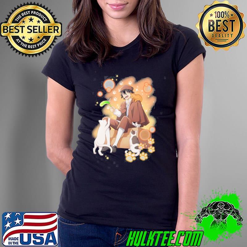 Ranpo mayoI card lovely cats s Ladies Tee Ranpo mayoI card lovely cats s Ladies Tee
