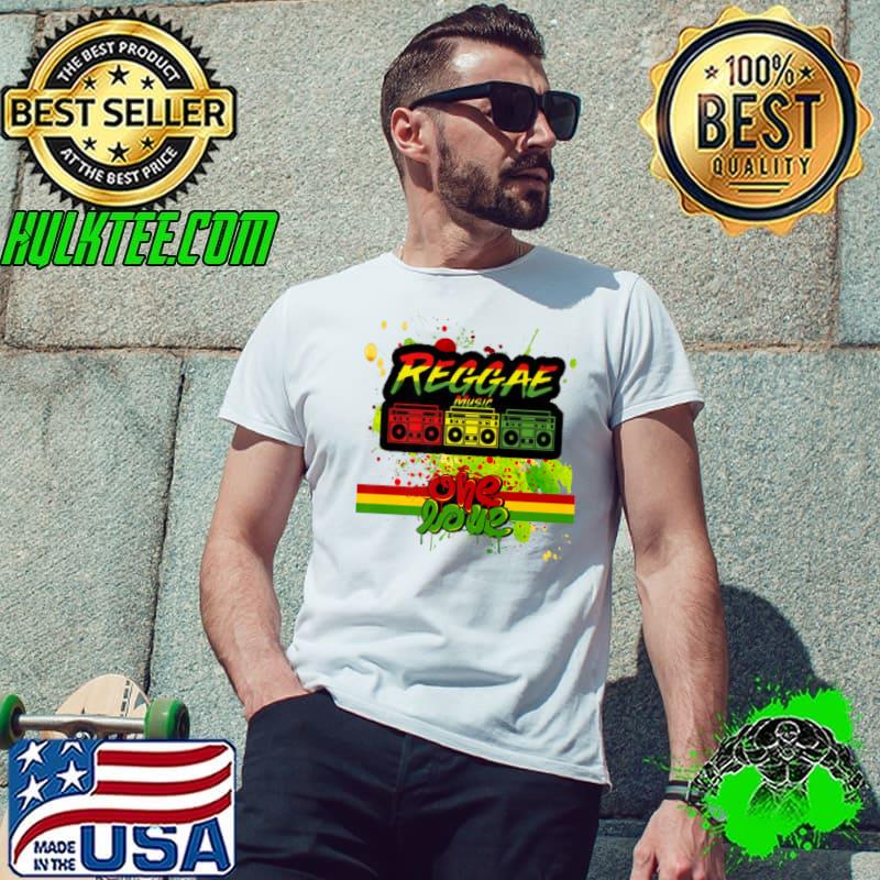 Reggae music love watercolor T-Shirt