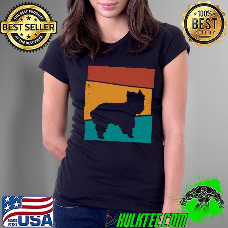 Retro Dog Yorkshire Terrier T-Shirt Ladies Tee Retro Dog Yorkshire Terrier T-Shirt Ladies Tee