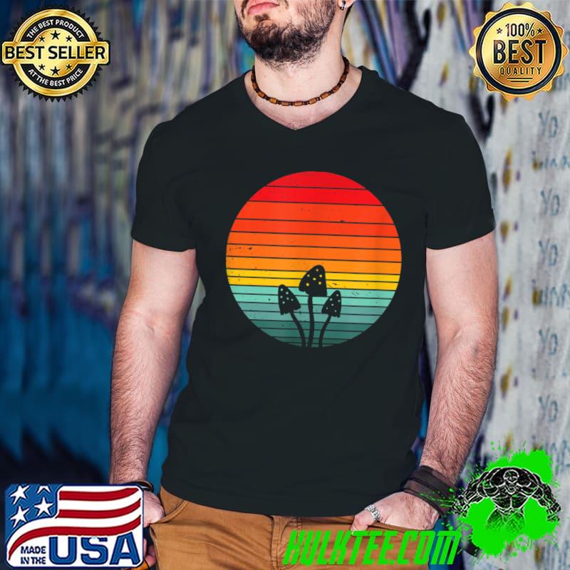 Retro Mushroom Sunrise T-Shirt