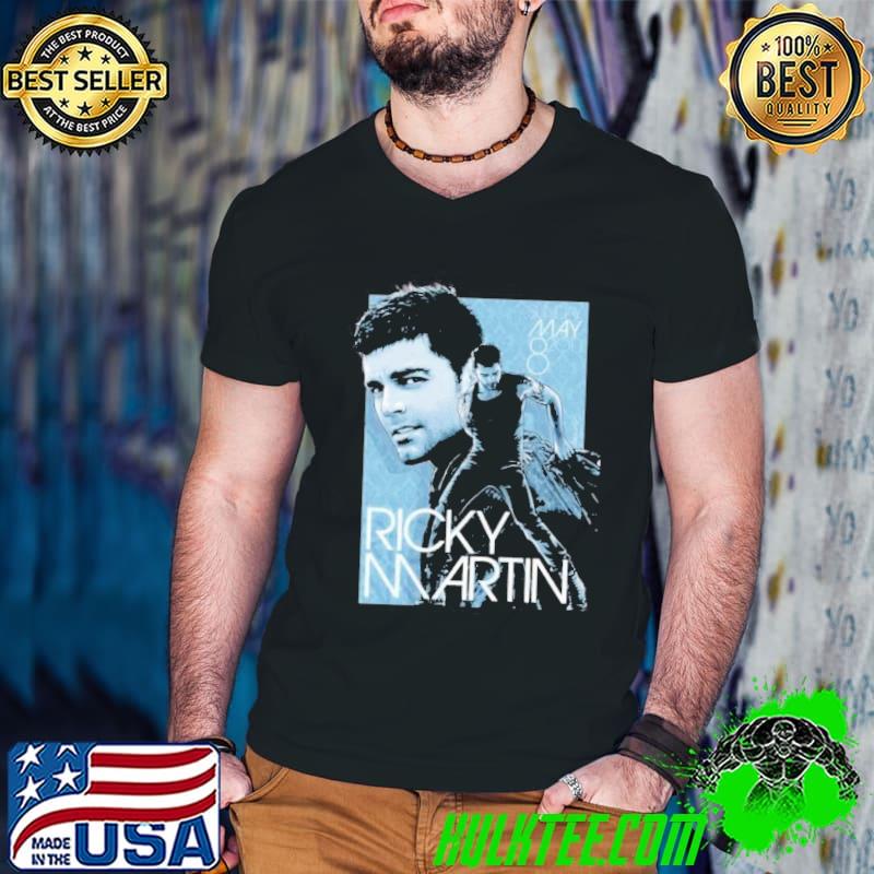 Ricky Martin Homme Col rond Coton Manche courte Shirt