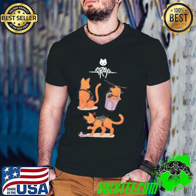 Shades of cat stray game art shirt