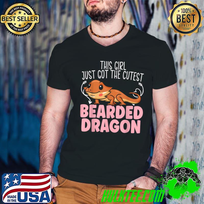 This girl just got the cutest Bearded Dragon Girl Gecko Lizard T-Shirt