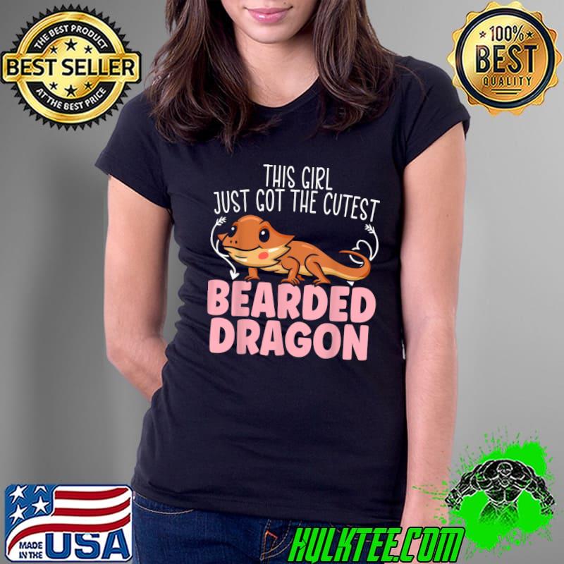 This girl just got the cutest Bearded Dragon Girl Gecko Lizard T-Shirt Ladies Tee This girl just got the cutest Bearded Dragon Girl Gecko Lizard T-Shirt Ladies Tee