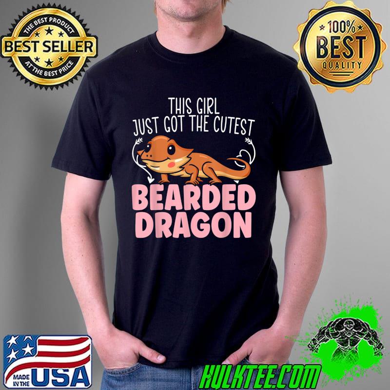 This girl just got the cutest Bearded Dragon Girl Gecko Lizard T-Shirt Unisex This girl just got the cutest Bearded Dragon Girl Gecko Lizard T-Shirt Unisex