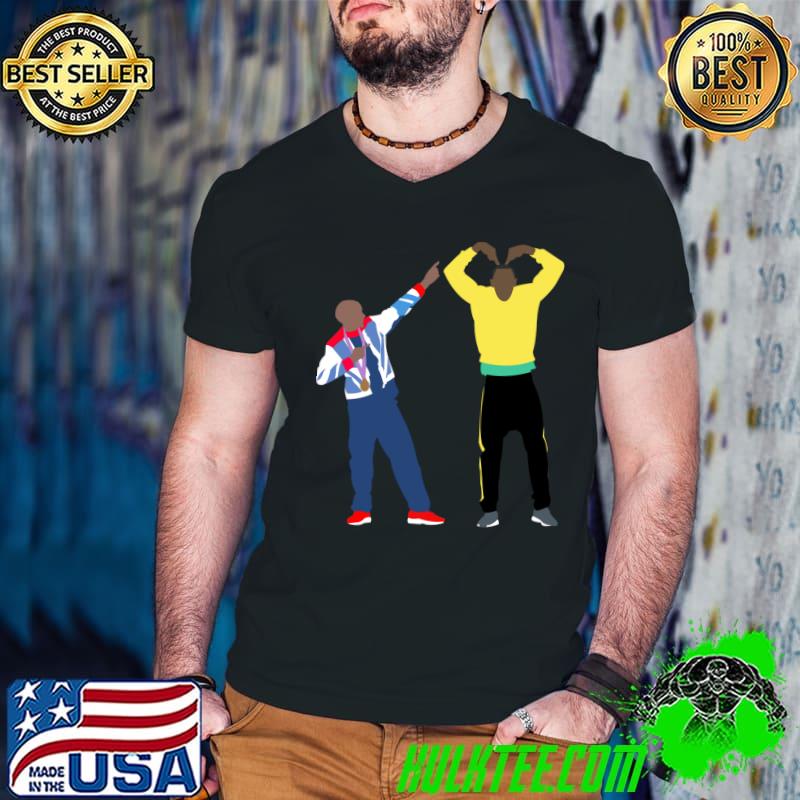 Usain Bolt Mo Farah Olympics Athletics Classic T-Shirt