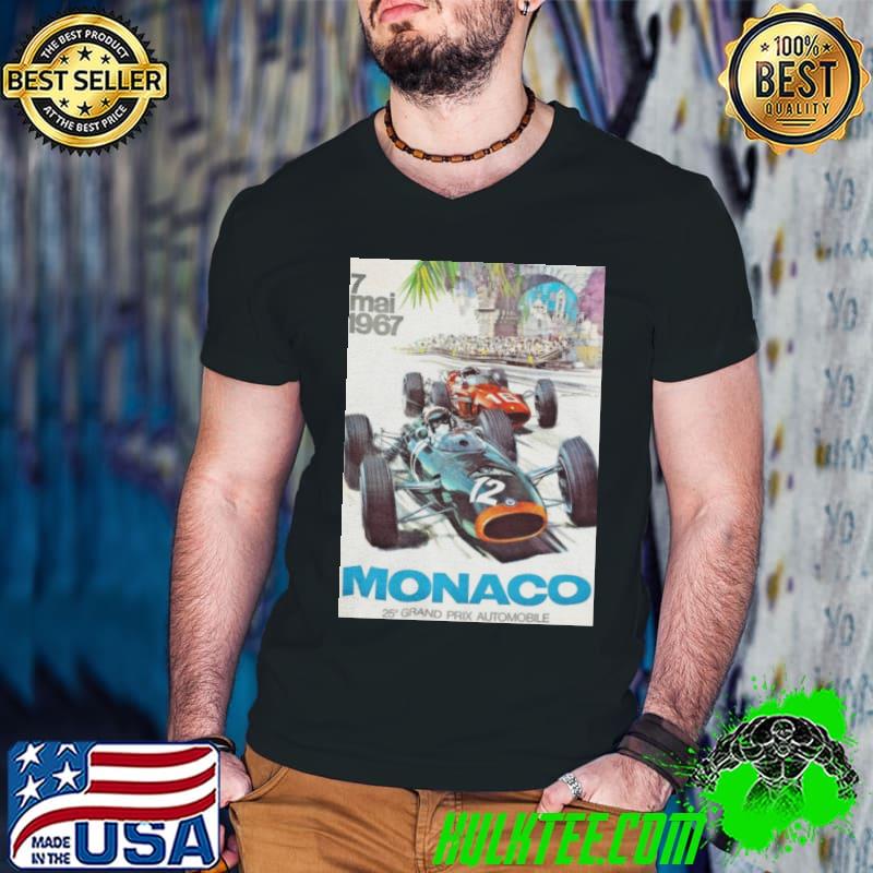 Vettel leclerc alonso sainz hamilton 1967 Monaco grand prix f1 race formula one racing top shirt
