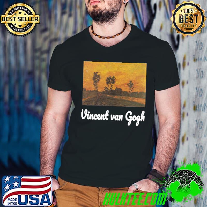 Vincent van gogh landscape at sunset T-Shirt