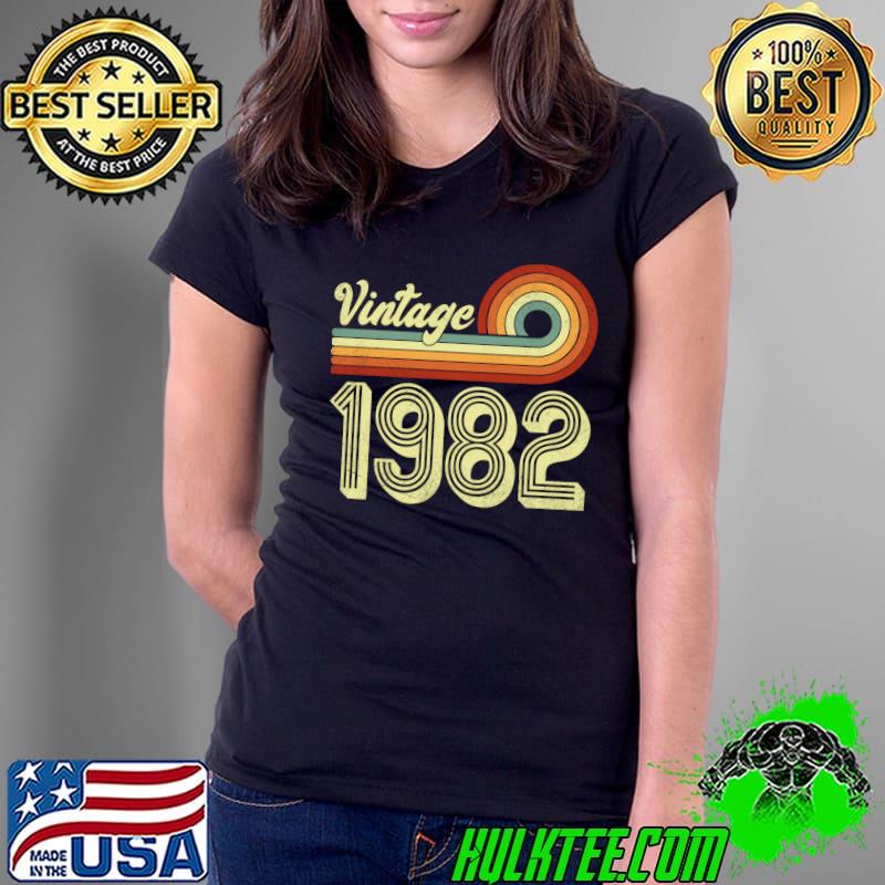 Vintage 1982 Limited Edition Retro 40th Birthday T-Shirt Ladies Tee Vintage 1982 Limited Edition Retro 40th Birthday T-Shirt Ladies Tee