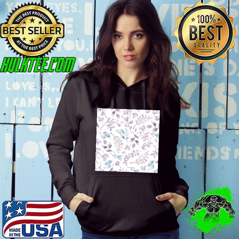 Watercolor hand painted purple leaves T-Shirt Hoodie Watercolor hand painted purple leaves T-Shirt Hoodie