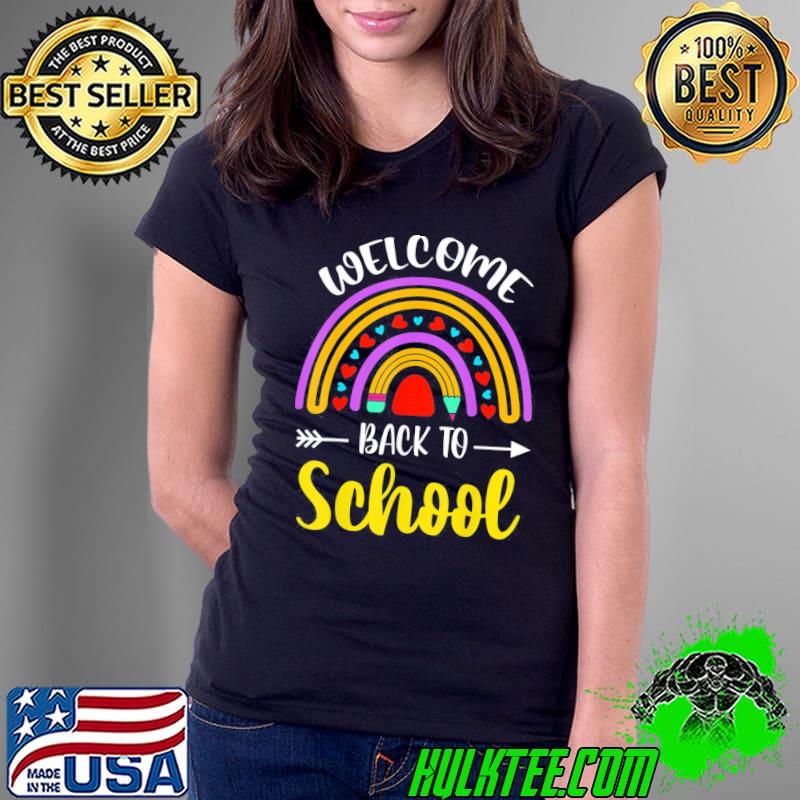 Welcome back to school survival math quiz rainbow s Ladies Tee Welcome back to school survival math quiz rainbow s Ladies Tee